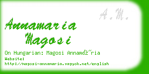 annamaria magosi business card